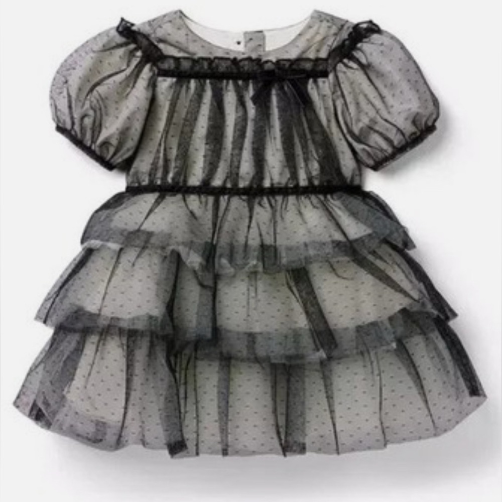 Janie and Jack Dot Tiered Tulle Dress